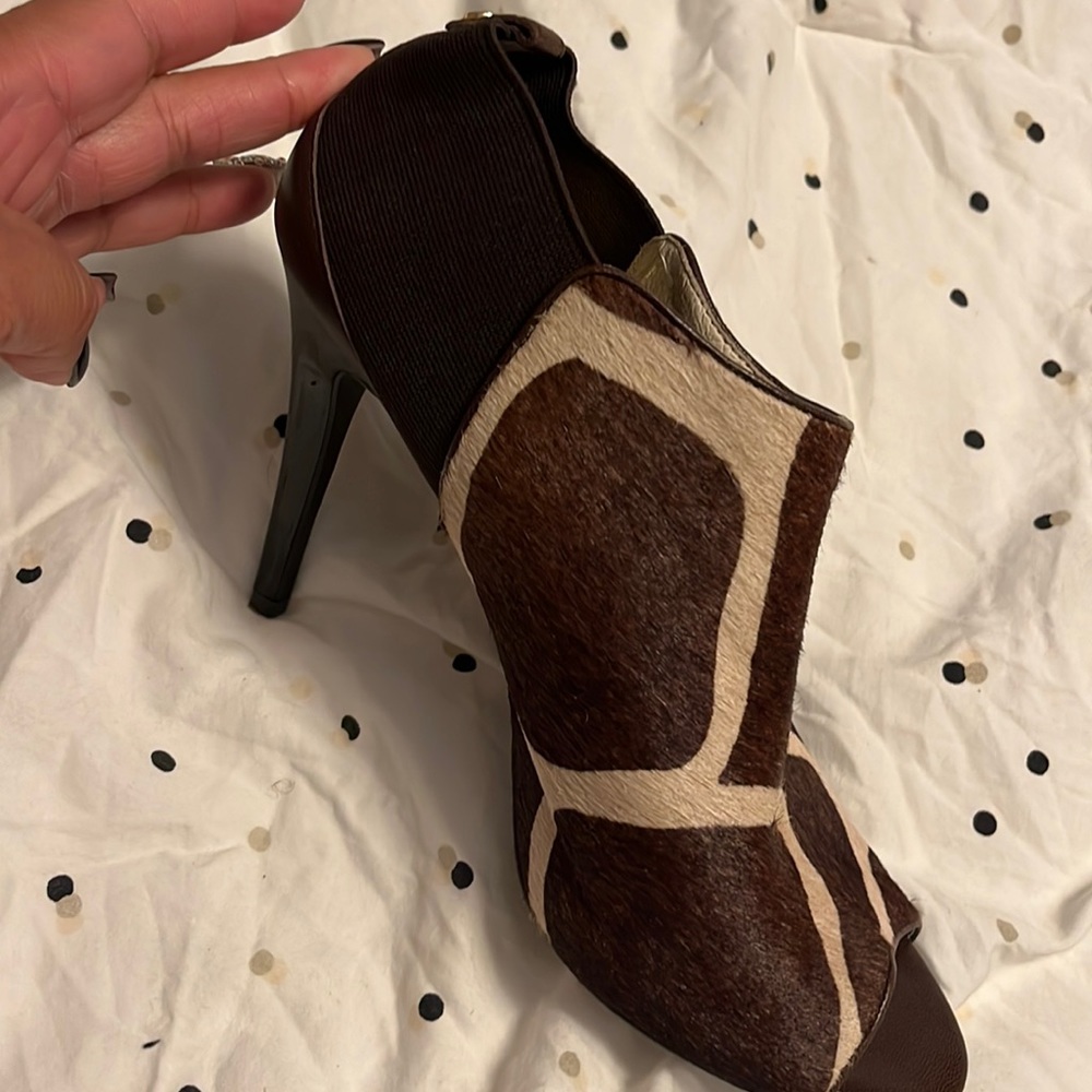 MK calf skin peep toe bootie simply Beautiful